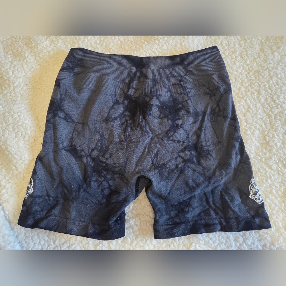 Darc Sport Black Tie-Dye Athletic Shorts